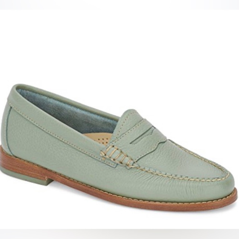 GH BASS Leather Weejuns Whitney Aquarius Loafers Size 6.5 - Picture 2 of 13